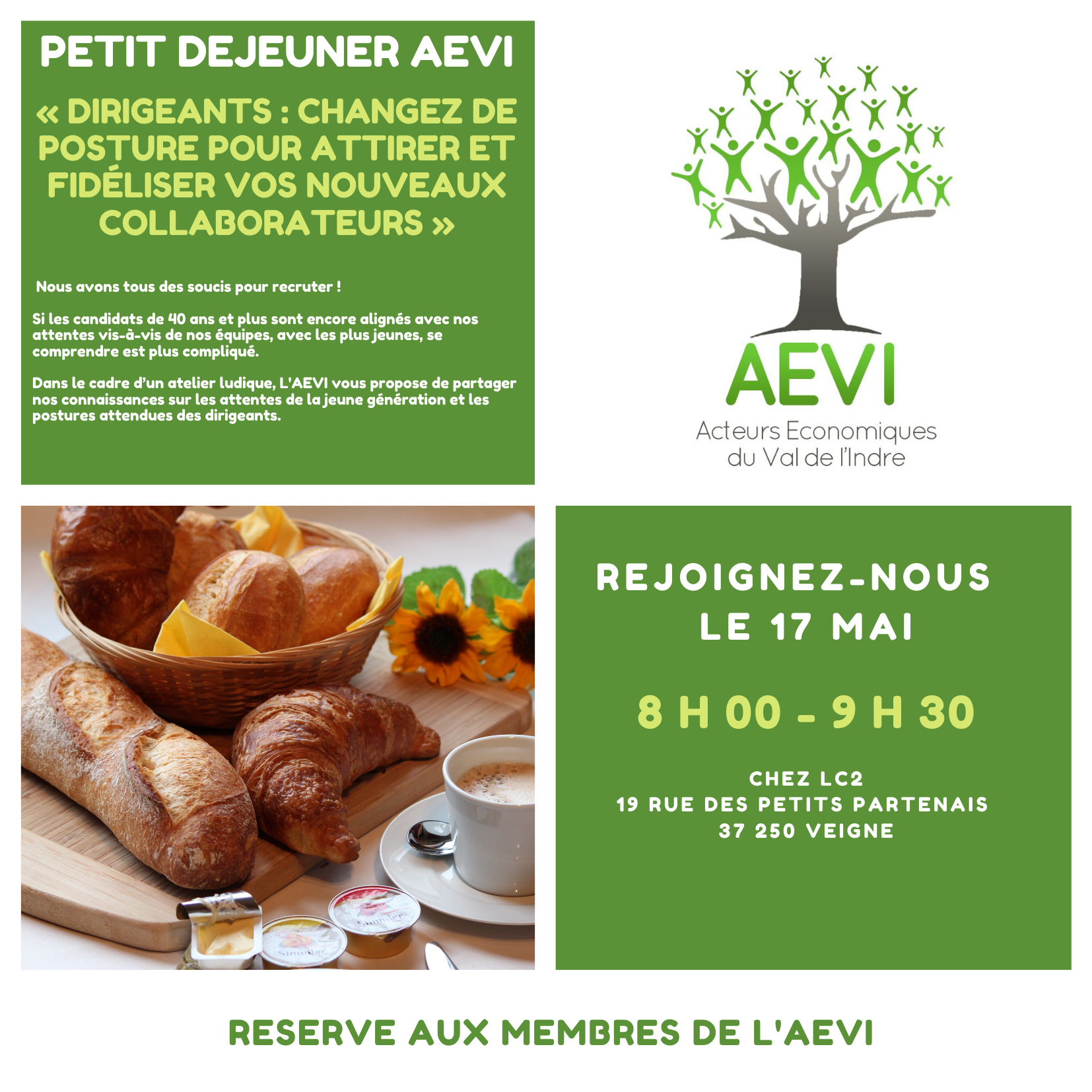 Vert et Jaune Crepe Grille Petit dejeuner Invitation2